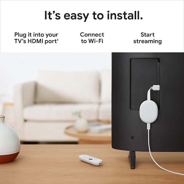 Google Chromecast with TV 4K Snow GOOGA01919-US | Zoro